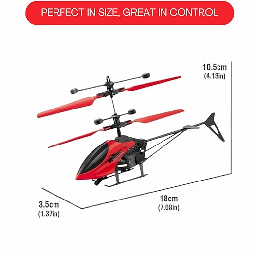 Remote Control Plastic Helicopter Toy for Kids | Gravity Sensor Battery Chargable Toy Helicopter | USB Charging Infrared Induction Flight I Pack of 1