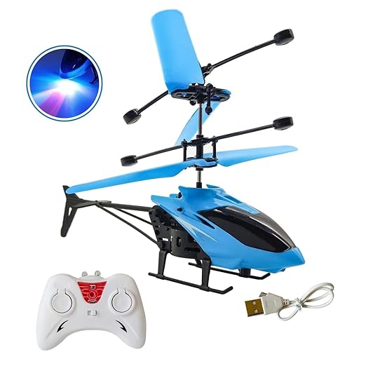 Remote Control Plastic Helicopter Toy for Kids | Gravity Sensor Battery Chargable Toy Helicopter | USB Charging Infrared Induction Flight I Pack of 1
