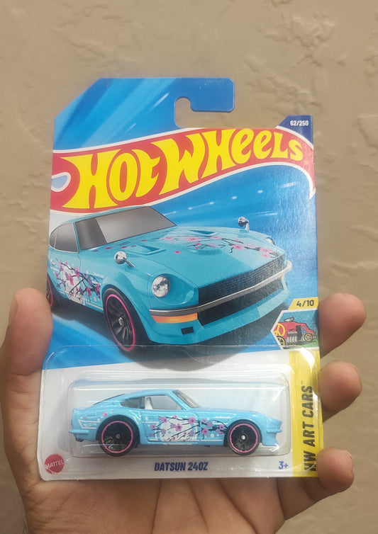 Hot Wheels Datsun 240Z, Cherry Blossom Design, Blue