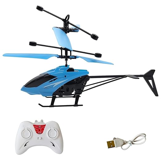 Remote Control Plastic Helicopter Toy for Kids | Gravity Sensor Battery Chargable Toy Helicopter | USB Charging Infrared Induction Flight I Pack of 1