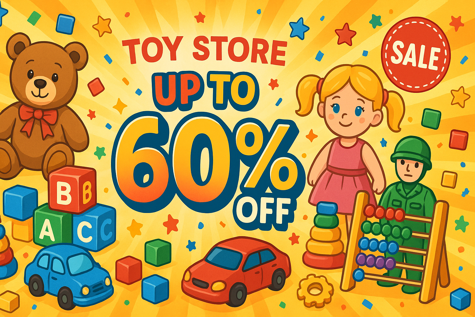 toys upto 60% offer