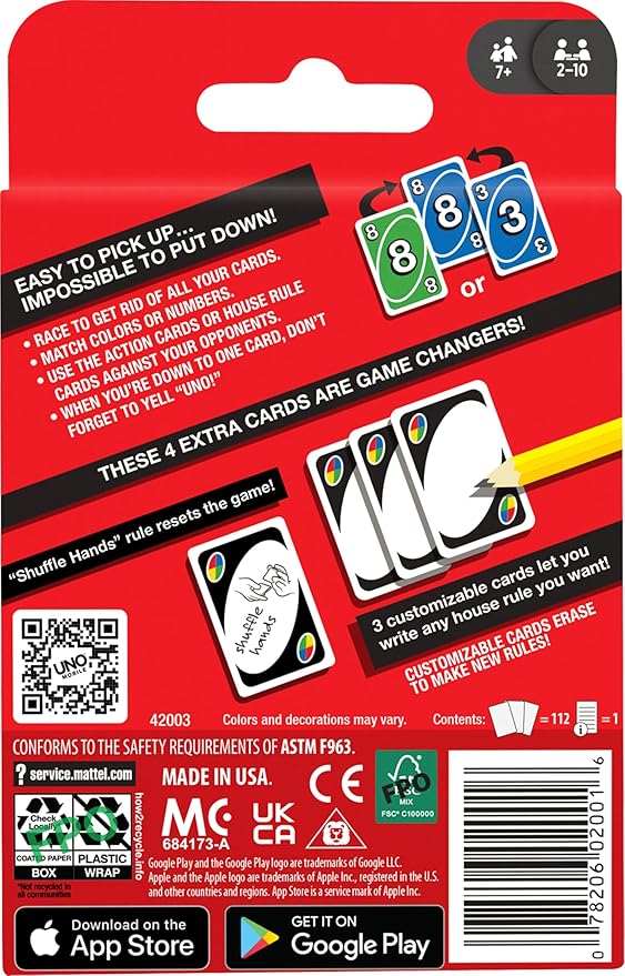 Uno Playing Card For Kids